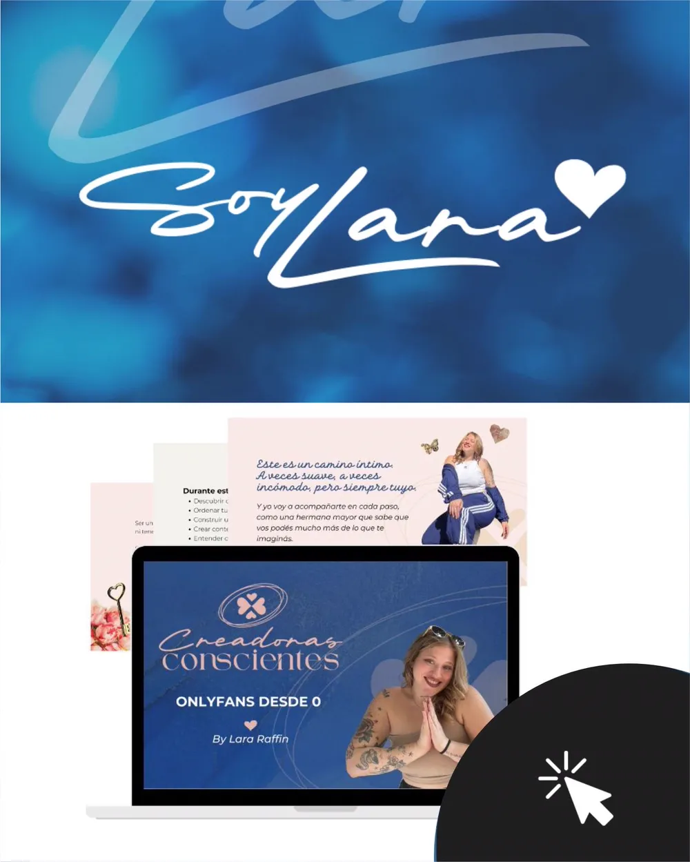 Identidad y material de curso de Soy Lara